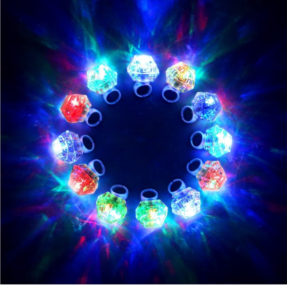Flashing LED Light Up Rings - Picture 3 of 4